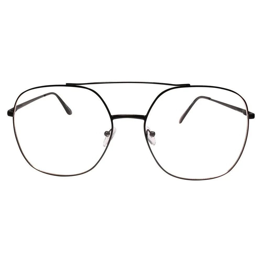 Oversized Exaggerated Mens Womens Square Black Frame Clear Lens Glasses